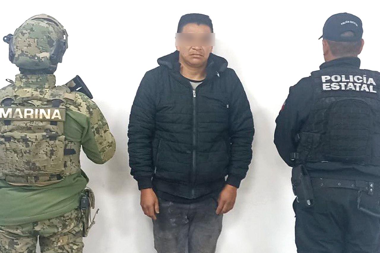 Detienen SSP y SEMAR a hombre en posesión de hidrocarburo robado en Huauchinango