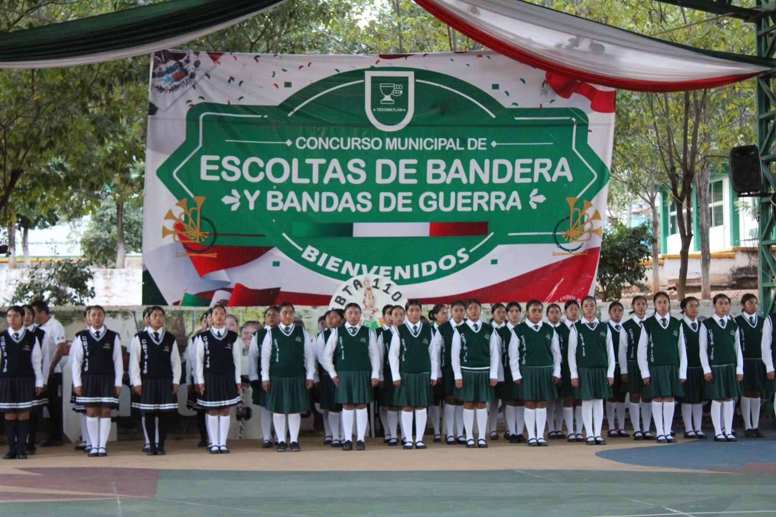 Finalizan concursos de escolta en las instituciones educativas de Tecomatlán