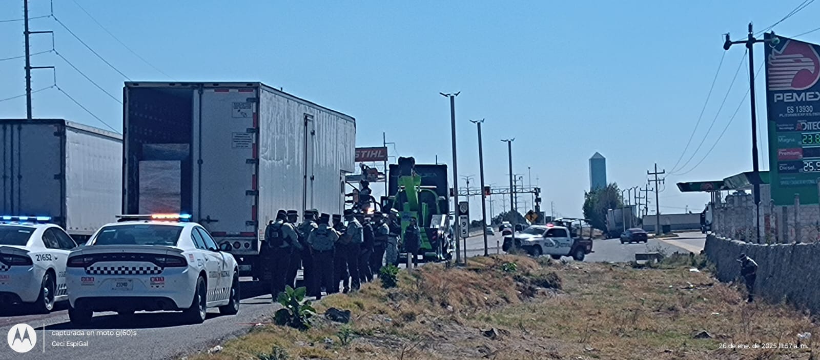 Aseguran a ladrones en la México-Puebla a la altura de Texmelucan