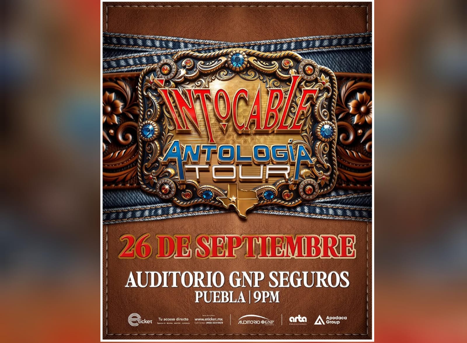 Intocable estará en Puebla, en el Auditorio GNP