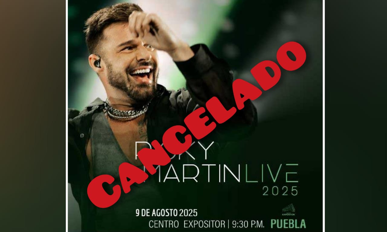 El concierto de Ricky Martin en Puebla ha sido cancelado 