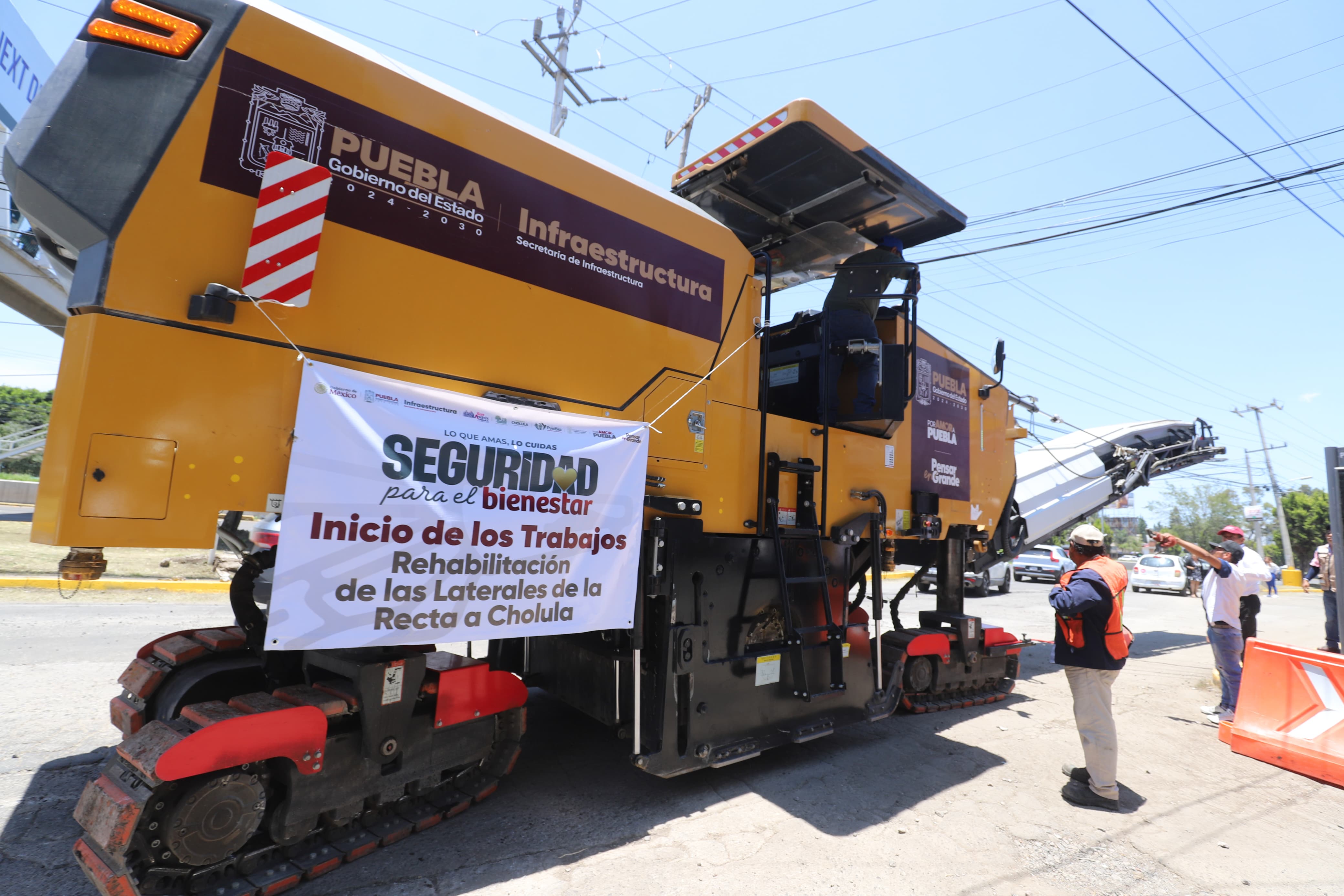 Celebran alcaldes de Zona Conurbada rehabilitación de laterales en la Recta a Cholula