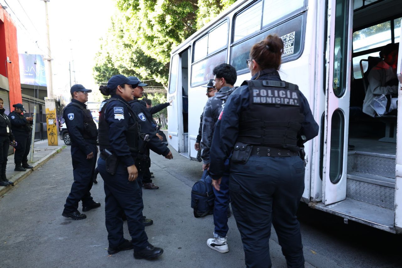 Refuerzan vigilancia en transporte público con el operativo Transporte Protegido