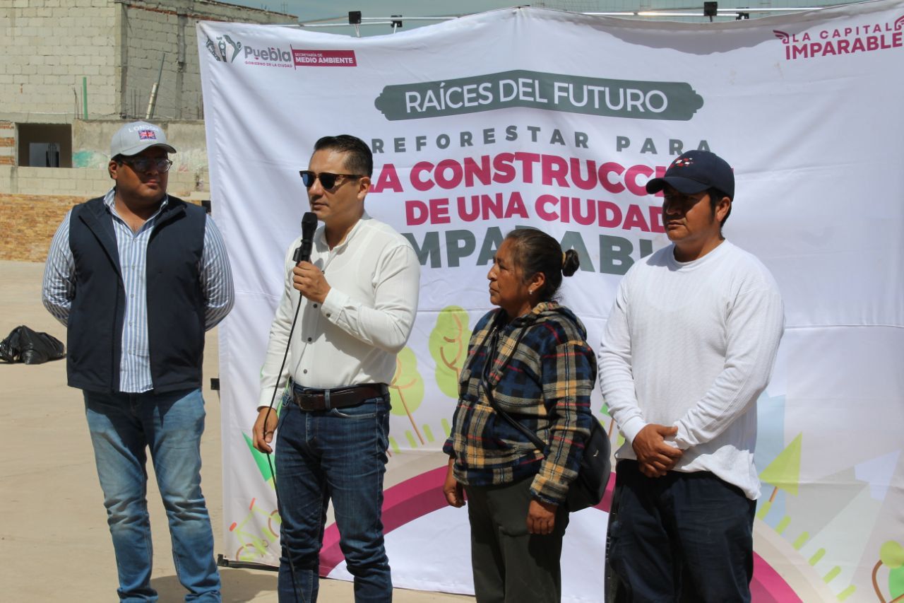 Gobierno de la Ciudad planta más de 1,200 árboles en Puebla con “Raíces del Futuro”