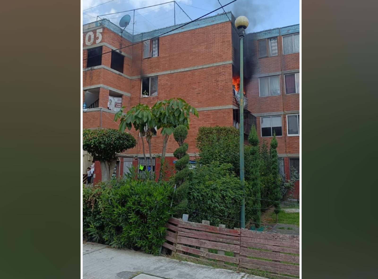 Se registró un incendio en la Unidad Habitacional San Jorge