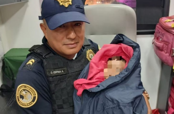 Encuentran a bebé de 4 meses abandonado en Tacubaya
