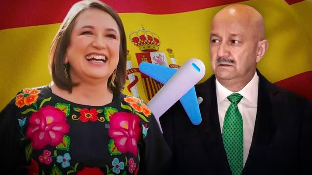 Zoom: Salinas y Calderón con Max y Manlio. Sobre Xóchitl y Claudia