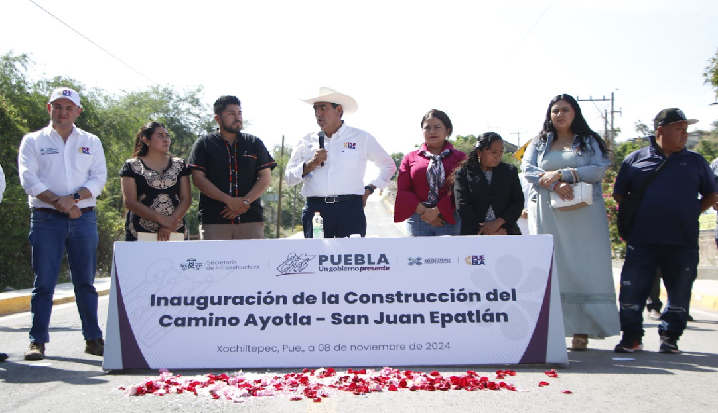 Inauguró Céspedes obras carreteras en Xochiltepec, Huaquechula y Tochimiltzingo