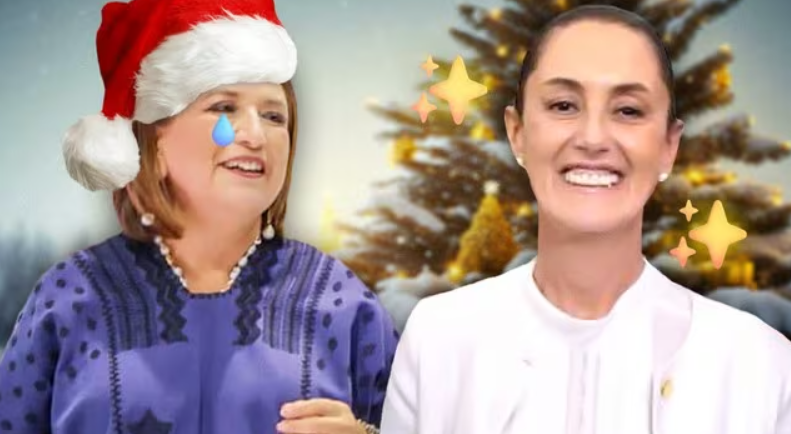 Drones. Xóchitl desea Feliz fin de AMLO y Próspero sexenio nuevo con Claudia