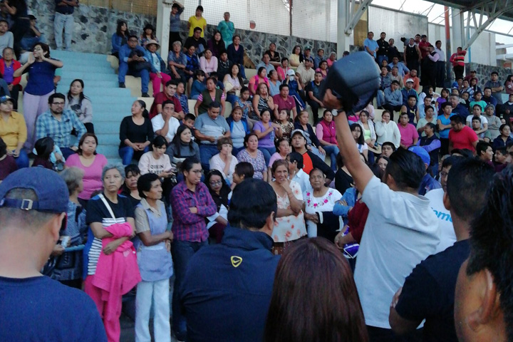 En Xoxtla exigen destitución del secretario de Seguridad
