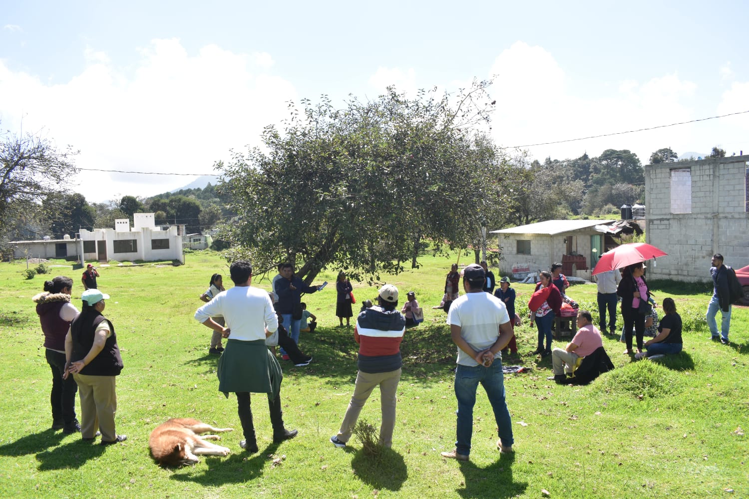 Logra colonia antorchista electrificación en Zacatlán