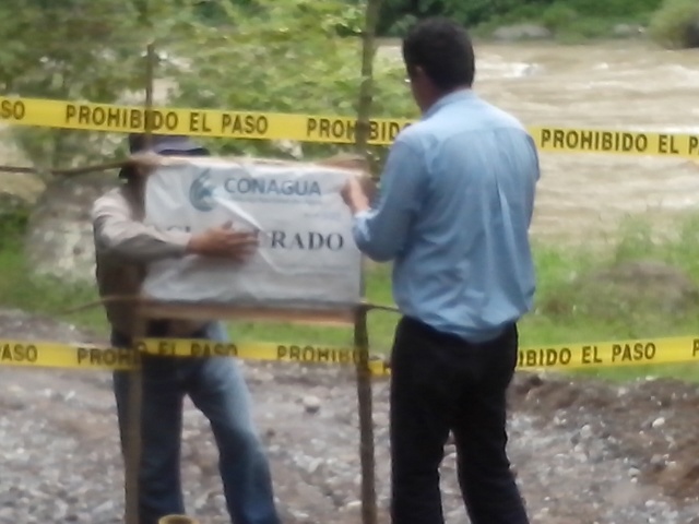 Cierra Conagua acceso al río Zempoala contra actividad minera