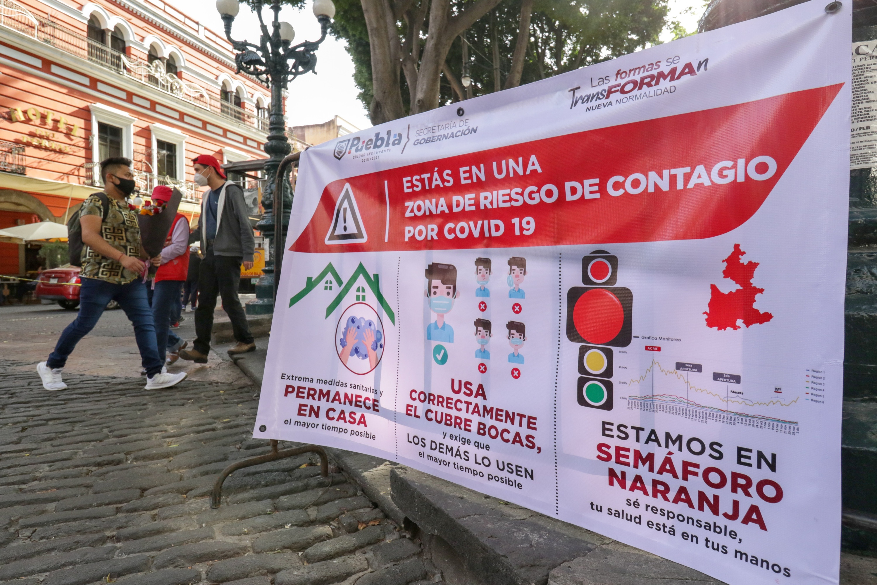 En 24 horas Puebla registró 239 casos y 52 defunciones por Covid19