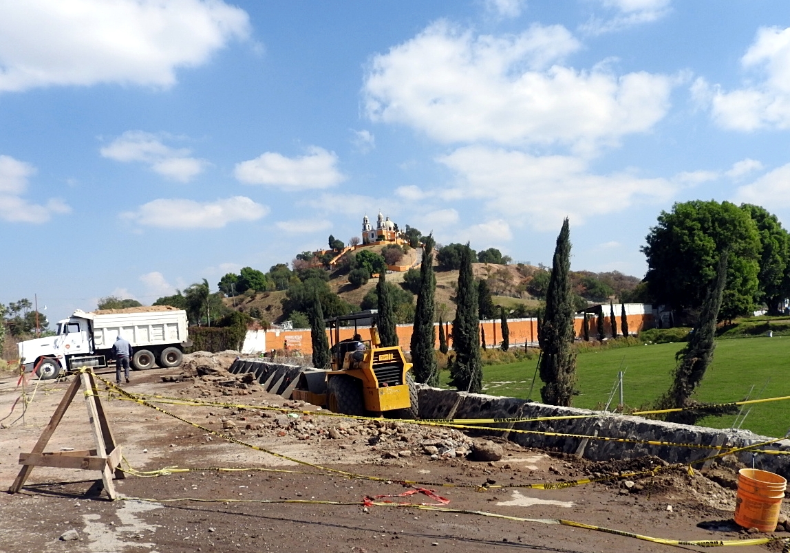 Rechaza San Pedro daños por obra pública en zona arqueológica